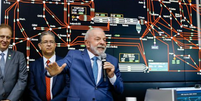 Lula na sede do Operador Nacional do Sistema Elétrico (ONS), em Brasília (DF).  Foto: Ricardo Stuckert / PR