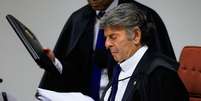 O ministro Luiz Fux causou desconforto nos demais ministros da Primeira Turma ao exigir silêncio em seu voto que divergiu quase integralmente dos demais.  Foto: Wilto Junior/Estadão / Estadão