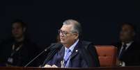 Flávio Dino durante julgamento da ação penal da trama golpista  Foto: Victor Piemonte/STF