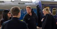 Harry desembarcou em Kiev nesta sexta-feira  Foto: ANSA / Ansa - Brasil