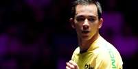 Hugo Calderano está na semifinal do WTT Champions de Macau  Foto: WTT/Divulgação / Estadão