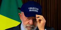 O presidente Luiz Inácio Lula da Silva durante reunião ministerial realizada no Palácio do Planalto em Brasília.  Foto: WILTON JUNIOR/Estadão / Estadão
