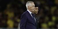 Carlo Ancelotti diz que só treinaria o Real Madrid após a Seleção Brasileira –  Foto: Denis Doyle/Getty Images / Jogada10