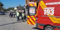 Cinco pessoas foram atropeladas por motorista em Santa Catarina  Foto: Divulgação/Corpo de Bombeiros de Santa Catarina