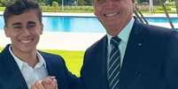 Nikolas Ferreira e Jair Bolsonaro  Foto: Reprodução/ Redes Sociais / Portal de Prefeitura