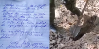Carta anônima leva polícia a carro de desaparecidos enterrado  Foto: Contigo