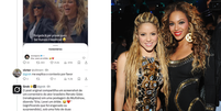 Inteligência artificial do X confunde Taís Araújo e Paolla Oliveira com Beyoncé e Shakira; veja  Foto: Reprodução/Getty Images