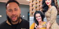 Neymar e sogra  Foto: Reprodução/ Instagram / Mais Novela