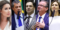 Da esquerda para a direita: Caroline de Toni (SC), Daniel Agrobom (GO), Luiz Philippe de Orleans e Bragan&ccedil;a (SP), Miguel Lombardi (SP) e Rosana Valle (SP)  Foto: Divulga&ccedil;&atilde;o/C&acirc;mara dos Deputados