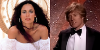 Sônia Braga e Robert Redford tiveram romance nos anos 1980 Foto: Reprodução/Instagram @insonbra e Youtube/Oscars