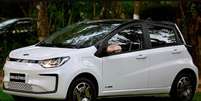 JAC e-JS1 &eacute; o carro el&eacute;trico mais barato do Brasil h&aacute; dois anos, embora ainda tenha pre&ccedil;o pouco acess&iacute;vel.  Foto: JAC Motors/Divulga&ccedil;&atilde;o / Estad&atilde;o