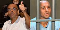Montagem de fotos de Fernandinho Beira-Mar (à esquerda) e Marcinho VP (à direita)  Foto: Montagem: Brunno Dantas/TJRJ e Reprodução/TV Record