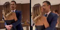 Ticiane Pinheiro e César Tralli em momento romântico  Foto: Reprodução/Instagram