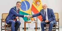 Lula e Pedro Sánchez alinham críticas a Israel e prometem defender a Palestina durante a Assembleia da ONU, em Nova York.  Foto: 