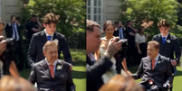 De cadeira de rodas, Faust&atilde;o leva a filha ao altar; veja  Foto: Reprodu&ccedil;&atilde;o/Instagram