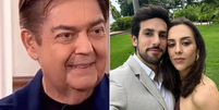 Faustão levará filha Lara ao altar neste sábado  Foto: Reprodução/Instagram @faustosilvaofcial e @julinhocasares