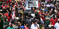 Manifestantes em Bras&iacute;lia contra a PEC da Blindagem e a proposta de anistia a golpistas  Foto:  Evaristo Sa / AFP