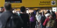 Terminal de embarque do Aeroporto de Guarulhos.  Foto: Werther Santana/Estadao / Estadão