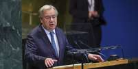Guterres durante abertura da 80ª Assembleia Geral da ONU nesta terça  Foto: ANSA / Ansa - Brasil