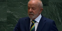 O presidente Lula nesta terça-feira, 23, na abertura da Assembleia Geral da ONU  Foto: Reprodução/Youtube/Canal Gov