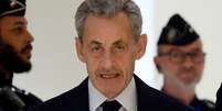 Nicolas Sarkozy chega para o veredito em seu julgamento no tribunal de Paris, em 25 de setembro de 2025.  Foto: Reuters / BBC News Brasil