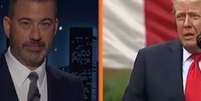 Jimmy Kimmel e Trump.  Foto: Reprodução/Redes sociais / Portal de Prefeitura