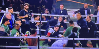 Confusão generalizada depois da luta entre Popó e Wanderlei Silva  Foto: Reprodução/TV Globo