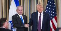 Presidente Trump declarou que premiê de Israel aceitou proposta  Foto: ANSA / Ansa - Brasil