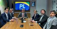 Paulinho da Força foi à sede do PL nesta terça-feira, 30 para se reunir com o presidente do partido, Valdemar Costa Neto.  Foto: Divulgação/Solidariedade / Estadão