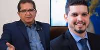 André Fidelis e o filho, Eric Fidelis, são investigados no esquema das fraudes no INSS   Foto: Reprodução/@Anasps via YouTube e Fidelis Advocacia