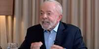 Em entrevista à TV Liberal, Lula relatou o problema que sofreu em aeronave  Foto: Reprodução/TV Liberal