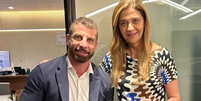Pedrinho, presidente do Vasco, e Leila Pereira, mandatária do Palmeiras  Foto: Reprodução/Instagram @pedrinho_77