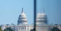 Vista do Capit&oacute;lio, em Washington 05/10/2025  Foto: REUTERS/Aaron Schwartz