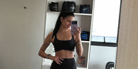 Ana Castela na academia  Foto: Reprodução/Instagram