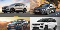 Haval H6, Audi A5, Ford Ranger e Jeep Commander  Foto: Divulgação / Guia do Carro