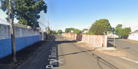 O caso aconteceu na Rua Professor Mario Godoy, em Uberlândia  Foto: Reprodução/Google Street View