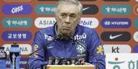  Foto: Rafael Ribeiro/CBF - Legenda: Ancelotti durante a coletiva de imprensa na Coreia do Sul / Jogada10