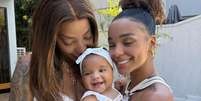 Ludmilla e Brunna Gonçalves mostraram novas fotos da filha, Zuri.  Foto: Reprodução/Instagram, @ludmilla / Purepeople
