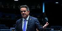 Senador Ciro Nogueira (PP-PI) em pronunciamento no Senado, em julho de 2025.  Foto: Jefferson Rudy/Agência Senado / Estadão