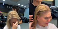 A socialite Val Marchiori decidiu cortar o cabelo antes de começar o tratamento contra câncer de mama  Foto: Reprodução/Instagram/@valmarchiori