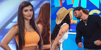 Ex de Zé Felipe, Isabella Arantes trabalha no mesmo programa em que ele beijou Ana Castela  Foto: Reprodução/Instagram/Isabella Arantes/Domingo Legal