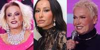 Ana Maria Braga, Sabrina Sato e Xuxa Meneghel no Upfront Globo  Foto: Brazil News / Contigo
