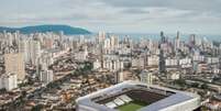  Foto: Divulgação - Legenda: Nova Vila Belmiro, o projeto do estádio do Santos / Jogada10