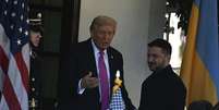 Encontro de Zelensky e Trump nesta sexta-feira, 17  Foto: Celal Güne/Anadolu via Getty Images