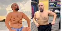 Tiago Abravanel antes e depois de emagrecer —  Foto: Reprodução/Instagram / Contigo