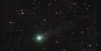 O cometa pode aparecer como um brilho esverdeado no c&eacute;u  Foto: Wikimedia/Dom&iacute;nio P&uacute;blico / Perfil Brasil