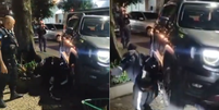 Mulher joga carro contra assaltantes no Rio  Foto: Reprodu&ccedil;&atilde;o/X @pegavisaorjnews