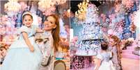 Maria Flor ganha festa de 3 anos temática da  Cinderela  Foto: Reprodução/Instagram