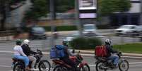 Movimentação de motos na capital paulista.  Foto: Thiago Queiroz/Estadão / Estadão