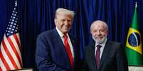 Presidente da República, Luís Inácio Lula da Silva, durante Encontro com o Presidente dos Estados Unidos, Donald Trump, durante o 47ª Cúpula da Associação de Nações do Sudeste Asiático   Foto: Ricardo Stuckert / PR